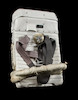 Thumbnail of YASTREB SPACE SUITDESIGNED FOR EVA. Yastreb (Hawk in Russian) pressure suit with vacuum shield / thermal protection oversuit and portable life support system, image 2