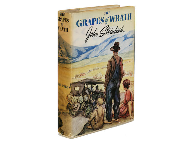 STEINBECK, JOHN. 1902-1968. The Grapes of Wrath. New York: Viking Press, [1939].