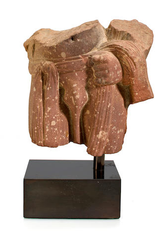 A torso of a male divinity Mathura, Uttar, Pradesh, Kushan dynasty, 2nd/3rd century