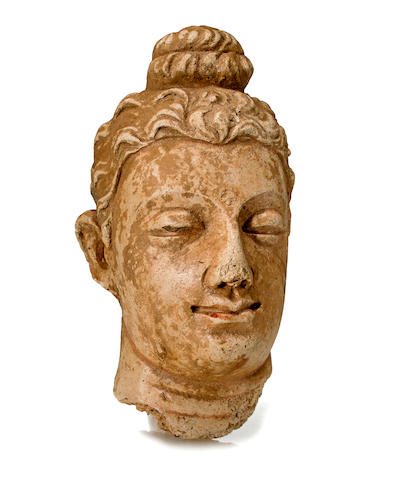 A stucco head of Buddha Gandhara, 4th/5th century