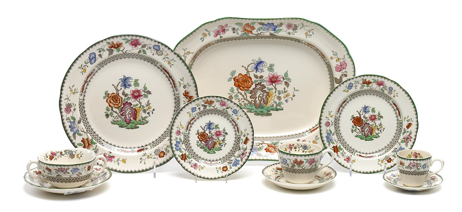 A Spode part dinner service in the Chinese Rose pattern fourth quarter 20th century image 1