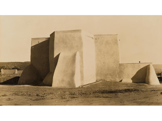 Dorothea Lange (American, 1895-1965); Ranchos de Taos church, New Mexico;