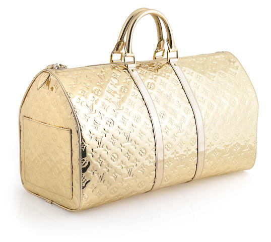 Bonhams : A Louis Vuitton gold keepall bag