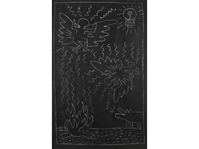 Keith Haring (1958-1990) Untitled, 1982 46 x 29 3/4in. (116.8 x 75.6cm)