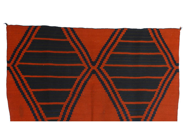 A Navajo late classic Moki blanket