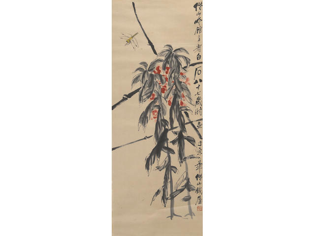 Qi Baishi (1863-1957) Dragonfly and Plant