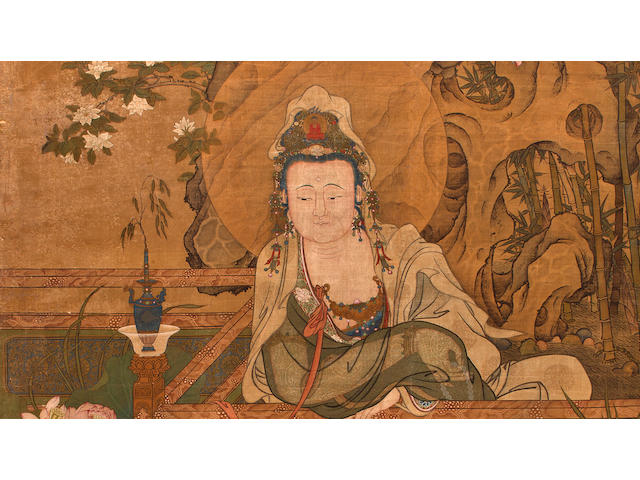 Anonymous (17th/18th century) Guanyin by a Lotus Pond