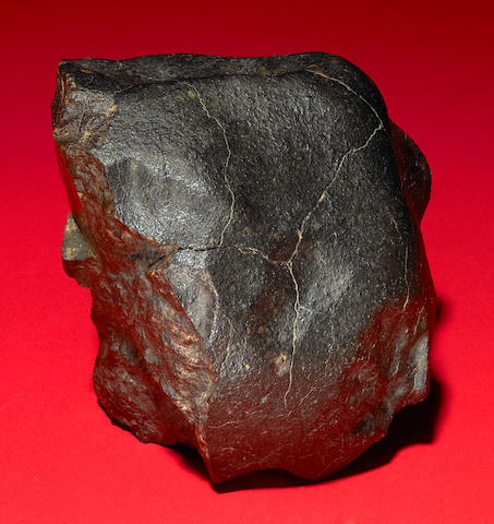 Large Stony Meteorite with Fusion Crust