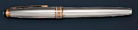 MONTBLANC: Meisterst&#252;ck Solitaire 163 White Gold & Diamond 75th Anniversary Limited Edition Rollerball