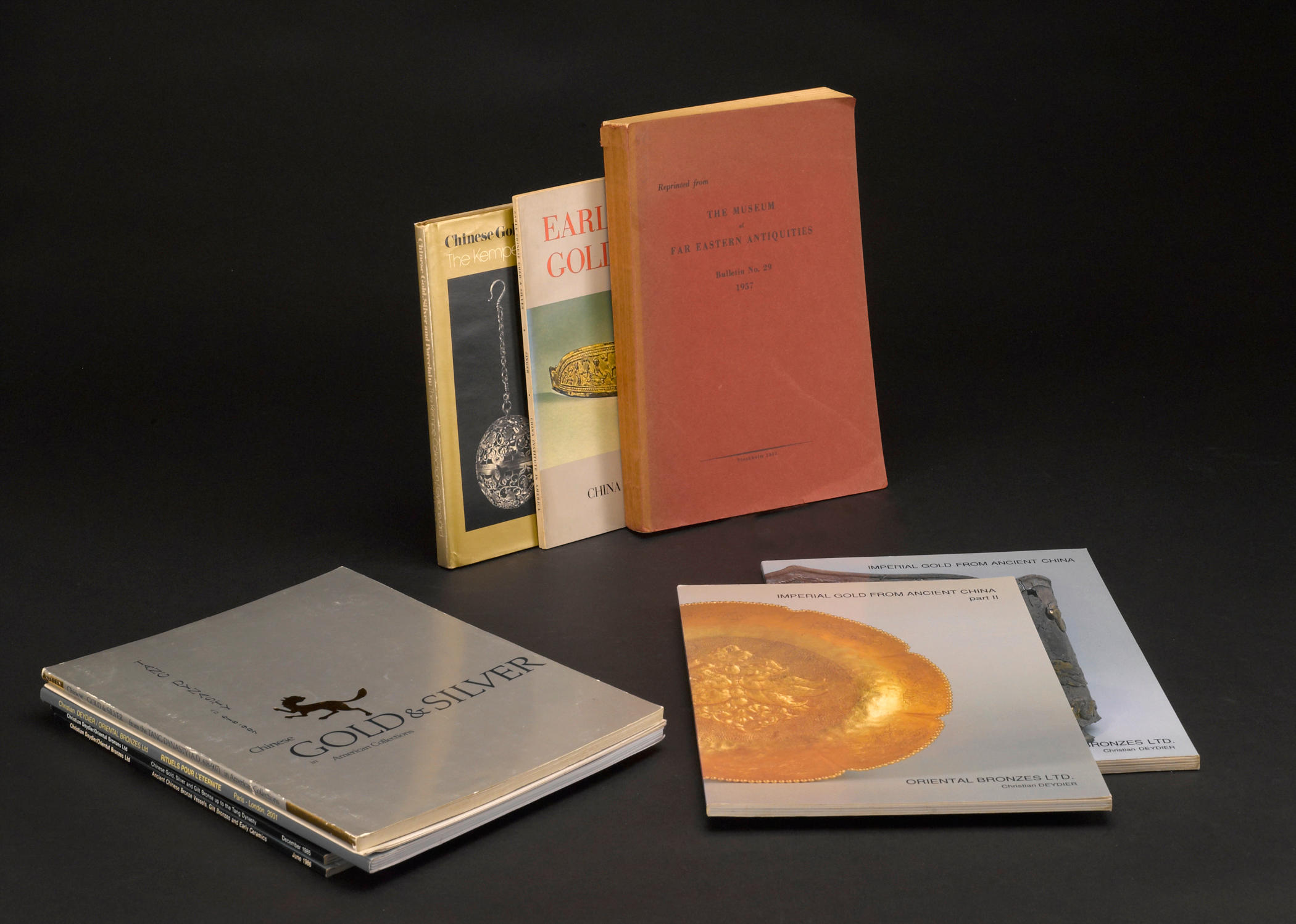 A selection of books on Chinese gold, silver and gilt bronze