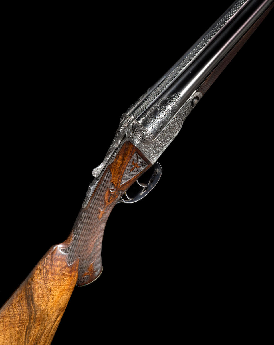 A rare 12 gauge A-1 Special Parker Brothers boxlock shotgun two barrel set
