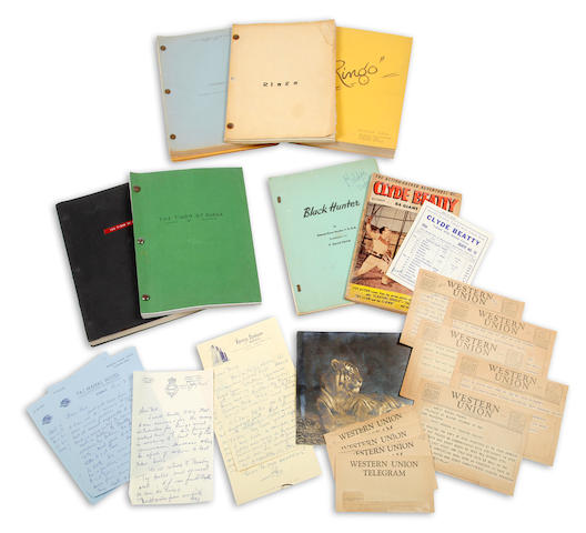 An archive of scripts and correspondence relating to a Clyde Beatty film project