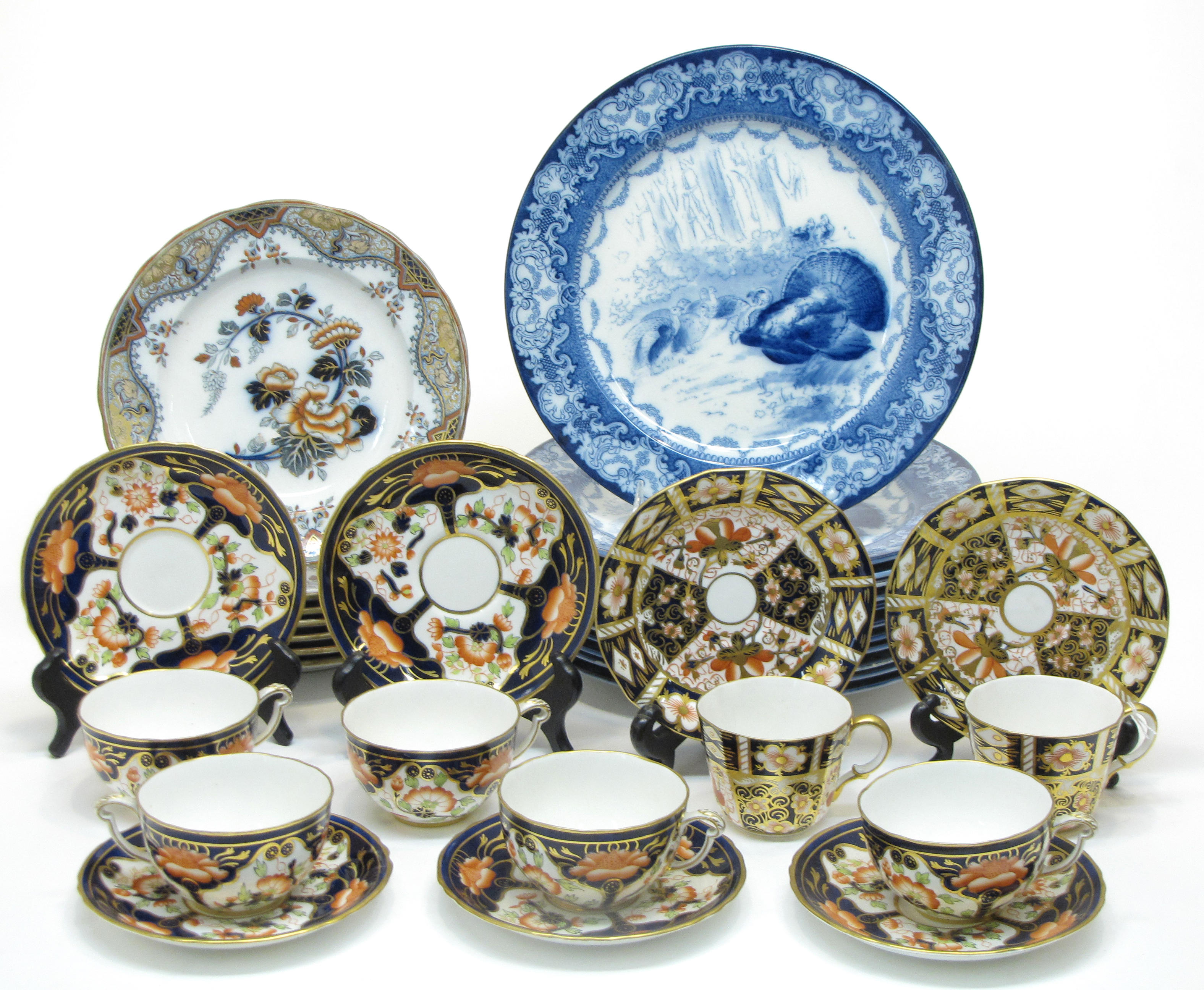 An assembled grouping of English ceramics