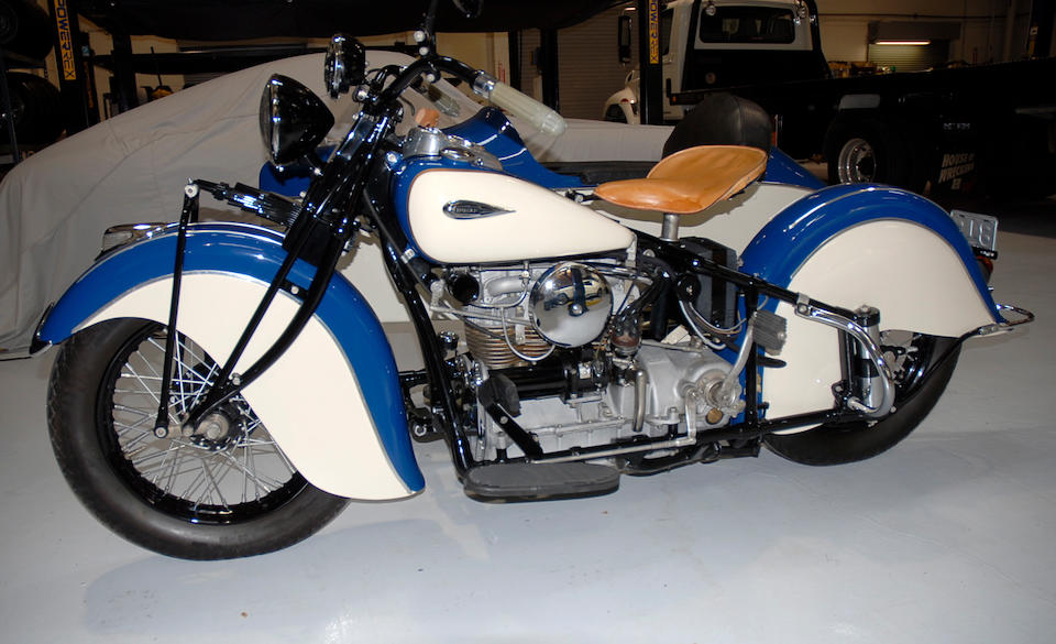 1941 Indian 4 Cylinder Sidecar Combination