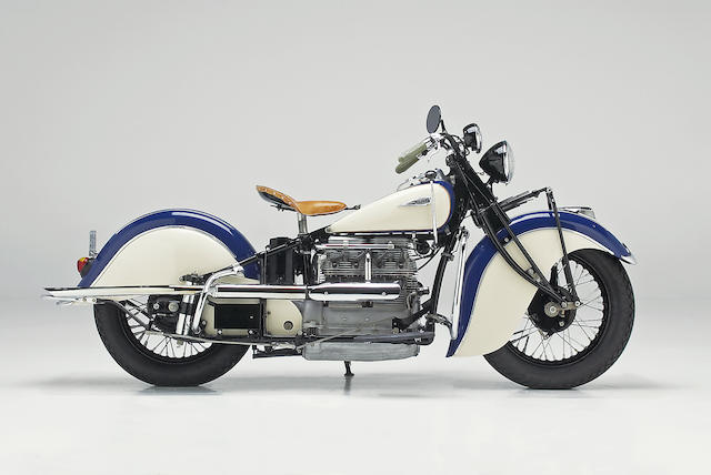1941 Indian 4 Cylinder Sidecar Combination
