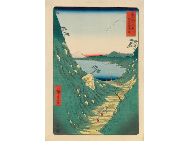 Utagawa Hiroshige (1797-1858)  Six woodblock prints