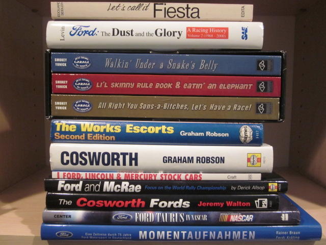 A lot of Ford racing related titles,