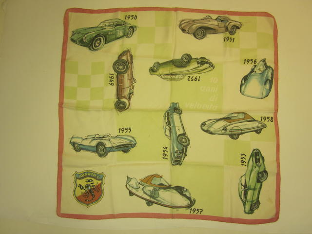 An original 50s era 'Abarth & Co.' scarf,