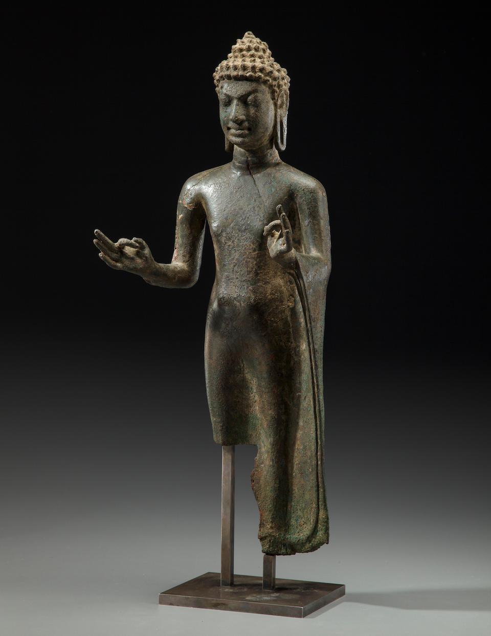 The Eilenberg Buddha<BR />Copper alloy Thailand, Mon Dvaravati period, circa 8th century