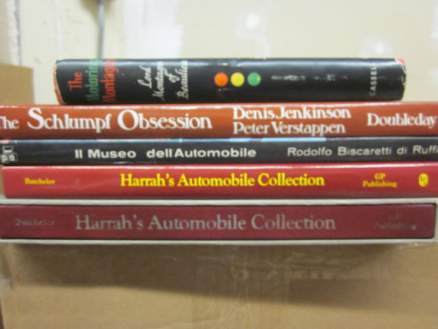 A group of titles on famous automobile collections,