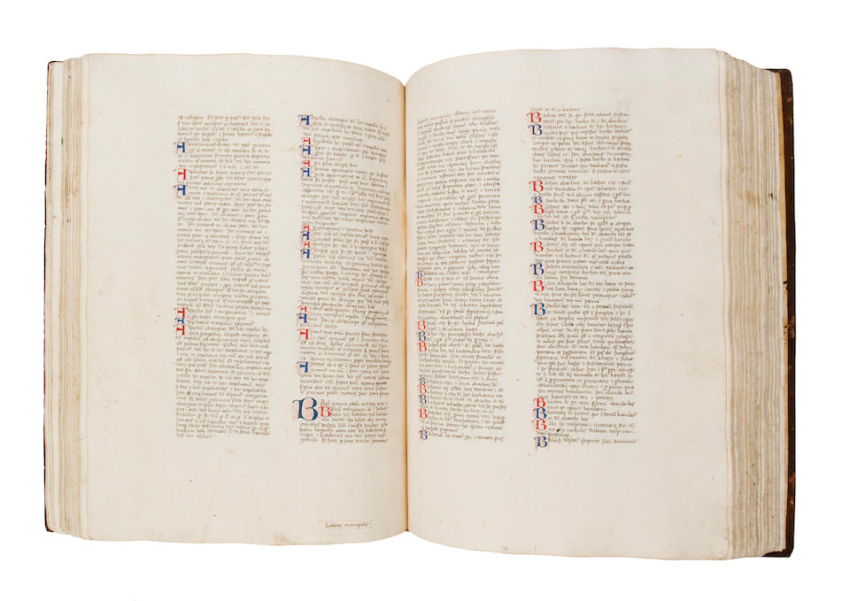 BALBI, GIOVANNI. ?-c.1298. Latin manuscript on paper, Catholicon. [Northeast Italy, c.1400.]