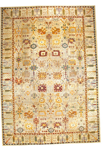 An Agra carpet India size approximately 10ft. 1in. x 18ft. 9in.