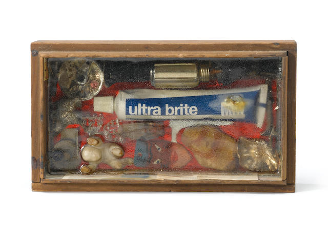 Louis Goodman (1905-1973) Ultra brite; Untitled, 1950 (2) 5 1/4 x 9 x 2 1/4in (13.3 x 22.9 x 5.7cm); 14 1/2 x 11 5/8 x 2 1/2in (36.8 x 27.9 x 6.4cm)