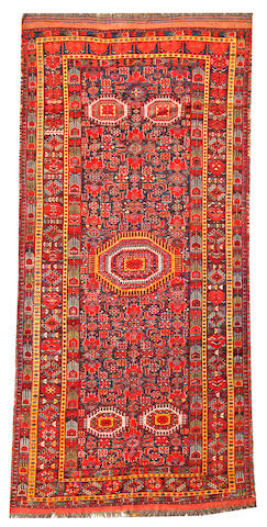 A Beshir long carpet Turkestan size approximately 5ft. 10in. x 12ft. 10in.