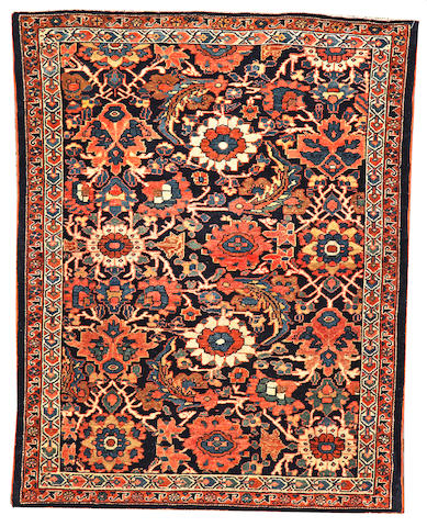 A Malayer rug Central Persia size approximately 3ft. 4in. x 4ft. 3in.
