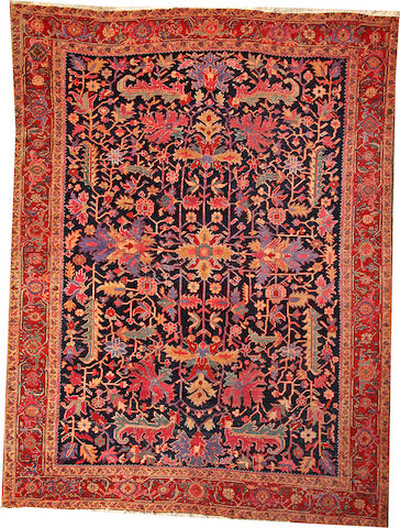 A Heriz carpet Northwest Persia size approximately 8ft. 7in. x 11ft. 6in.