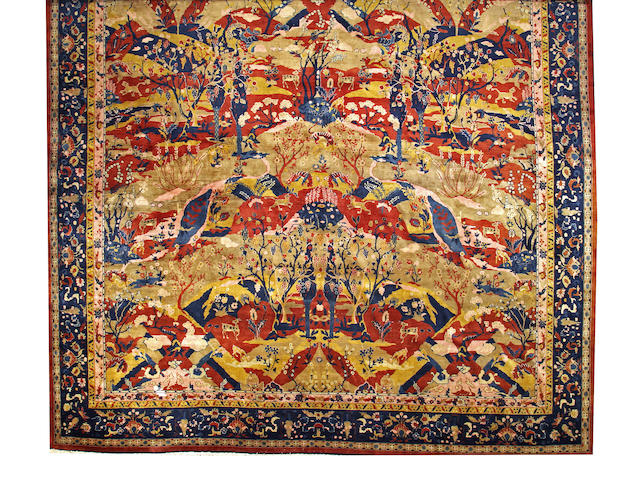 An Agra carpet India size approximately 15ft. x 31ft.