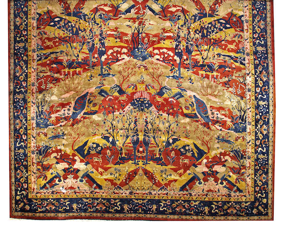 An Agra carpet India size approximately 15ft. x 31ft.