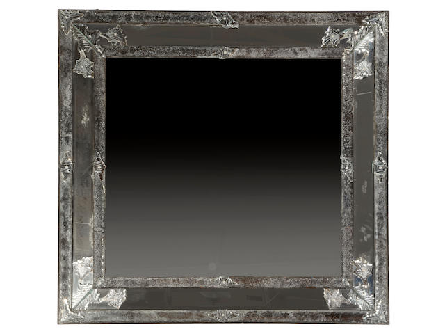 A large Venetian Baroque style mirror  19th century