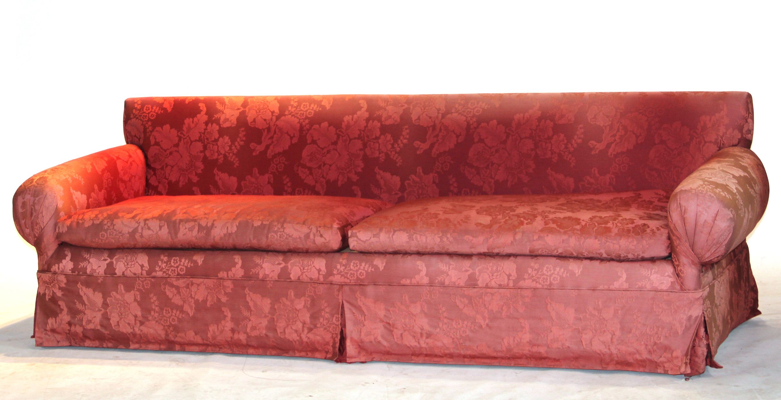 A Classical style upholstered sofa