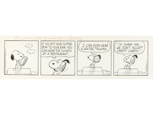 A Charles Schulz Peanuts daily