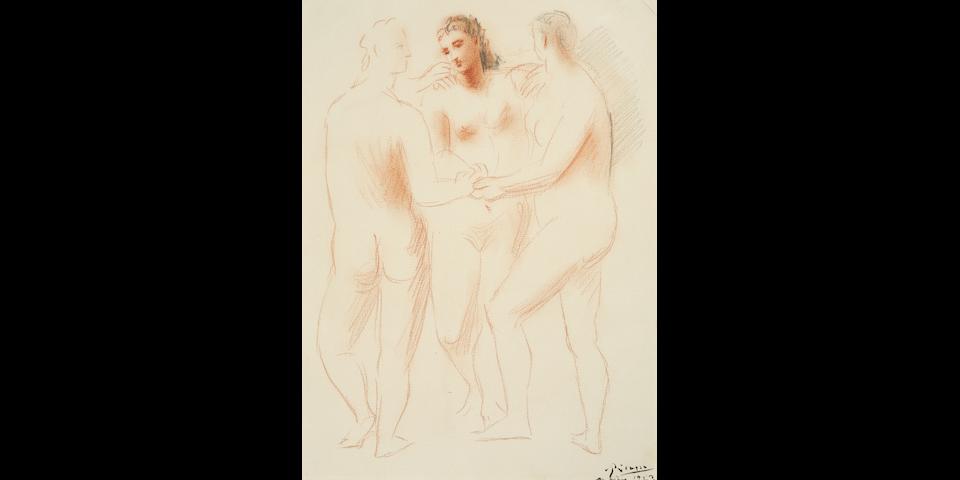 Pablo Picasso (1881-1973) Trois nus f&#233;minins 14 x 10 3/8in. (35.5 x 26.5cm)