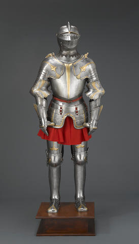 A fine 19th century full suit of armor in early 16th century style