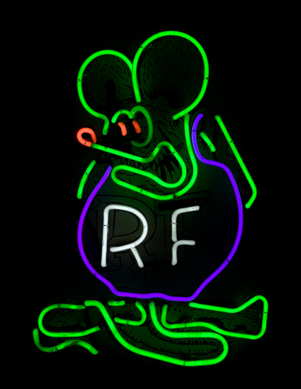 A Ed 'Big Daddy' Roth, "Rat Fink" neon sign,