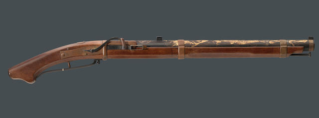 A fine Japanese matchlock carbine