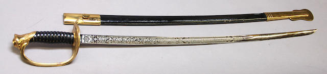 An inscribed U.S. Marine Corps non-commissioned officer's sword -Select US Arms Type-