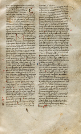 PAPIAS THE GRAMMARIAN. fl.1040s-1060s. Latin manuscript on vellum, Elementarium doctrinae rudimentum. Northeast Italy, late 13th century. image 1