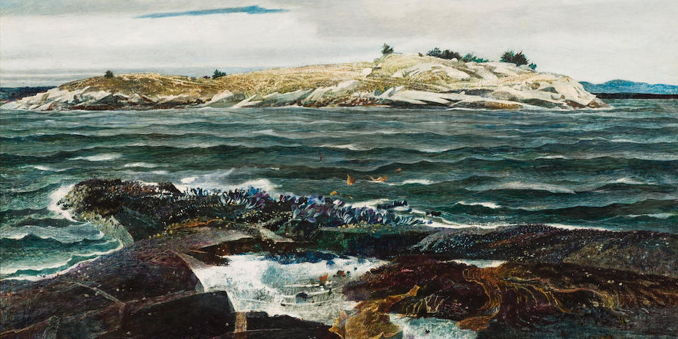 Andrew Wyeth (American, 1917-2009) Little Caldwell's Island, 1940 32 x 40in