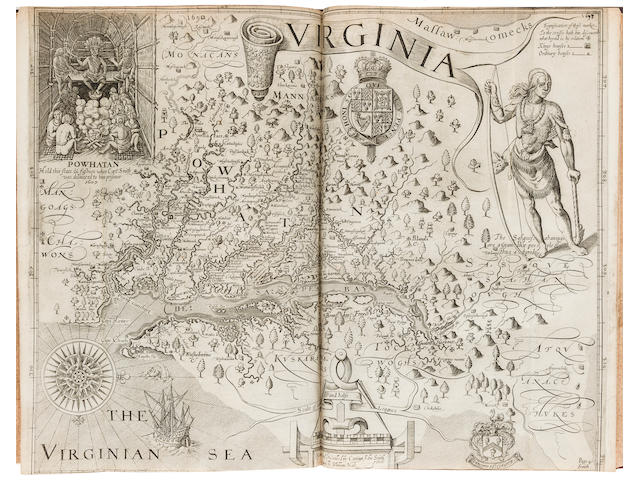PURCHAS, SAMUEL. 1575?-1626. Purchas his Pilgrimes. WITH: Purchas His Pilgrimage.... London: printed by Willam Stansby for Henrie Fetherstone, 1625-1626.