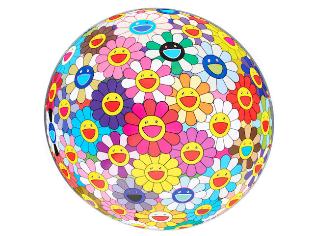 Takashi Murakami (born 1962); Flowerball (3D); Flowerball Pink; Flowerball Cosmos (3-D); (3)