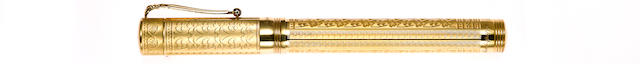 MONTEGRAPPA: Roses Collection: Lancaster 18K Gold Limited Edition Fountain Pen