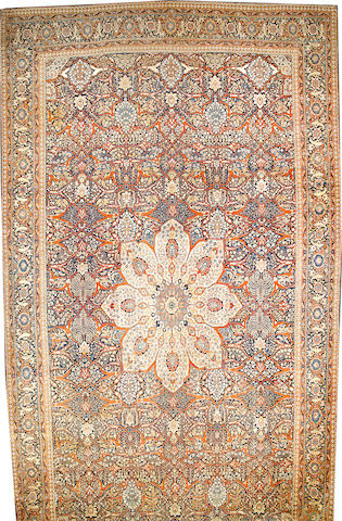 A Hadji Jalili Tabriz carpet Northwest Persia size approximately 13ft. 7in. x 23ft.