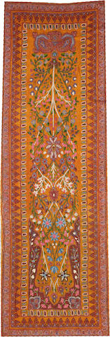 A Termeh hanging Central Persia size approximately 2ft. 10in. x 8ft. 10in.
