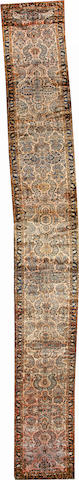 A Lilihan runner Central Persia size approximately 2ft. 8in. x 23ft. 3in.