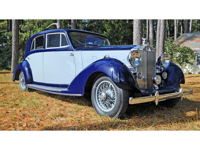 Ordered new by H.H. Prince T. Gournelli for cosmetics magnate Helena Rubenstein, ex-Bill Ruger, four owners from new,1938 Rolls-Royce 25/30hp Wraith 7-Passenger Limousine  Chassis no. WXA72 Engine no. A5WB