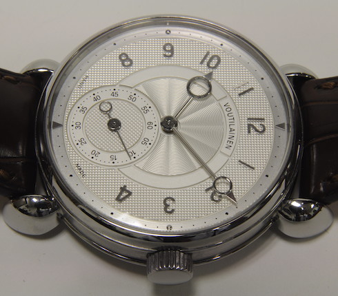 Kari Voutilainen. A very fine stainless steel lever chronometer wristwatch with Bulletin de MarcheChronomètre d'Observatoire, No. C26072, sold 2009 image 2